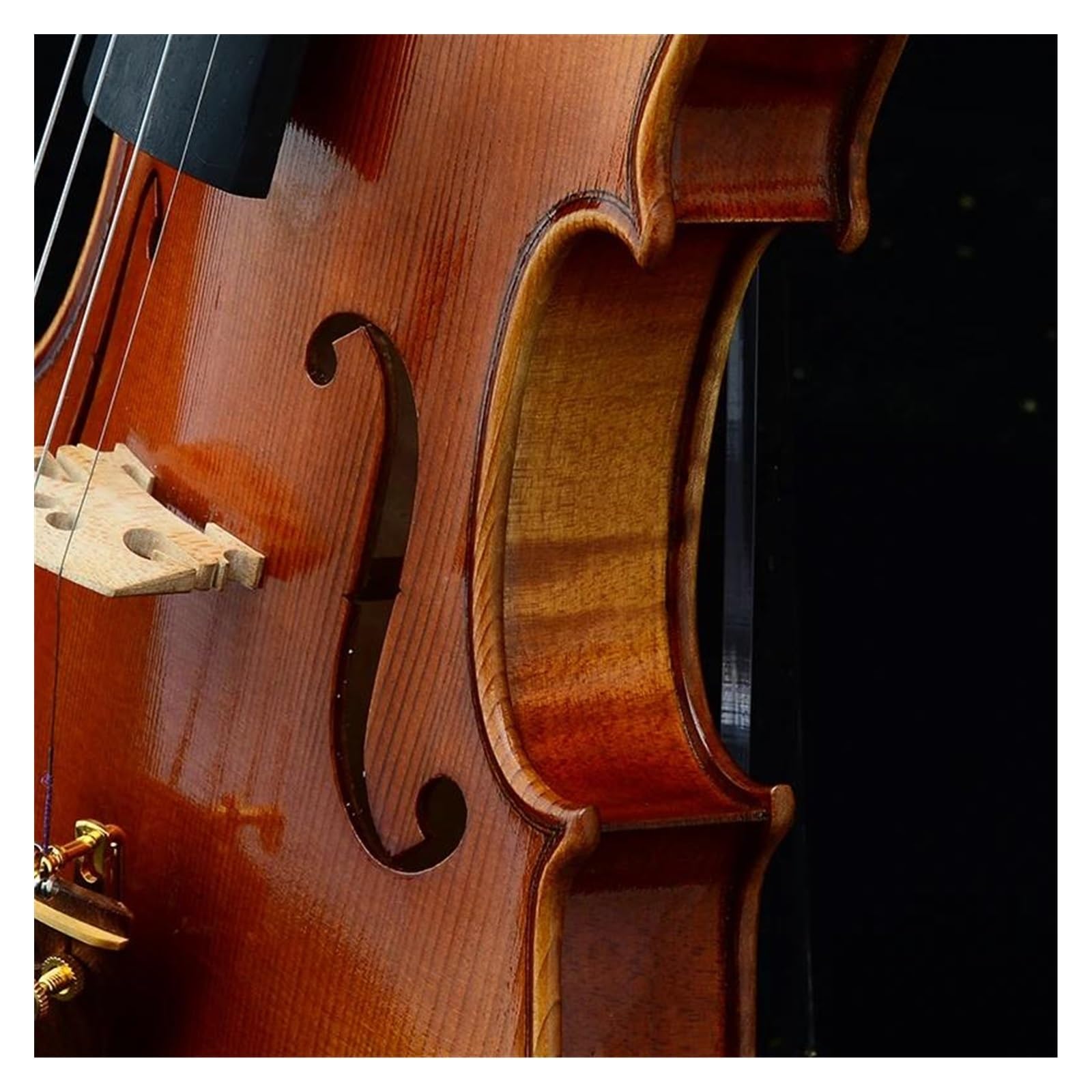 Handgefertigte 1/4 Violine Fichtendecke Exquisite Ahornrückseite Palisanderzubehör Standardvioline