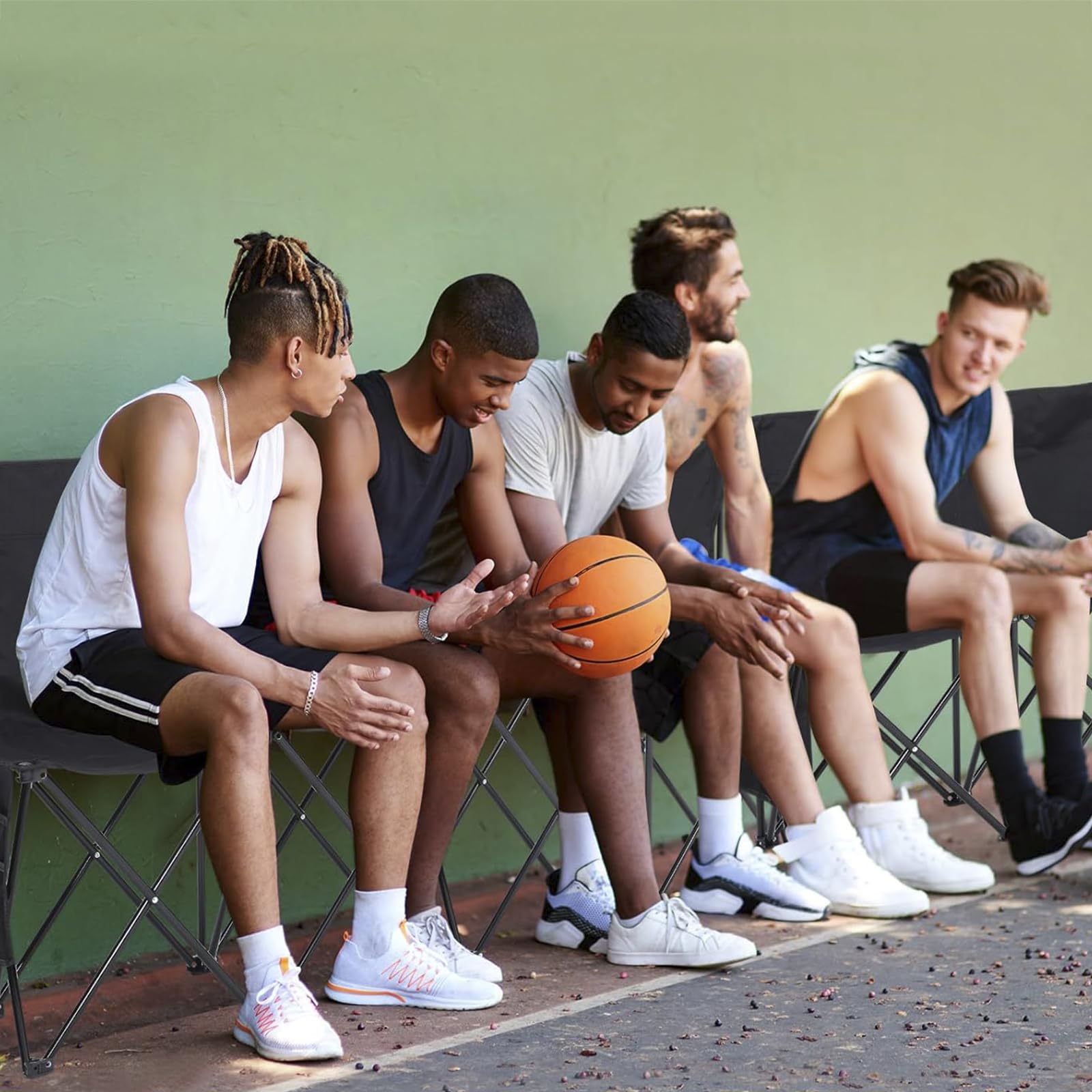 Crown Sporting Goods - Panca Pieghevole Portatile a 6 posti con