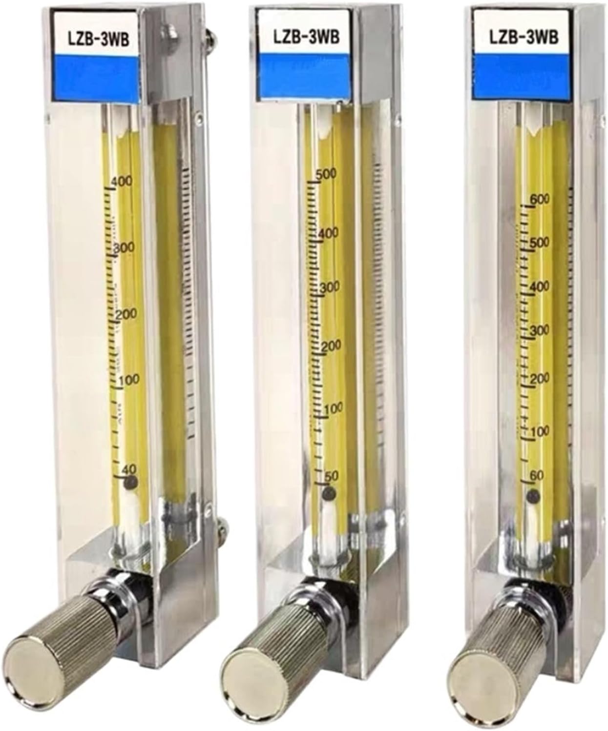 1pcs 304 S.Steel Water Flow Meter Range 0-1000ml/Min Liquid flowmeter Rotameter with Control Valve(0.6-6mL per Min)