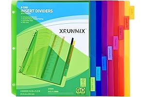8-Tab Pocket Dividers for Binders