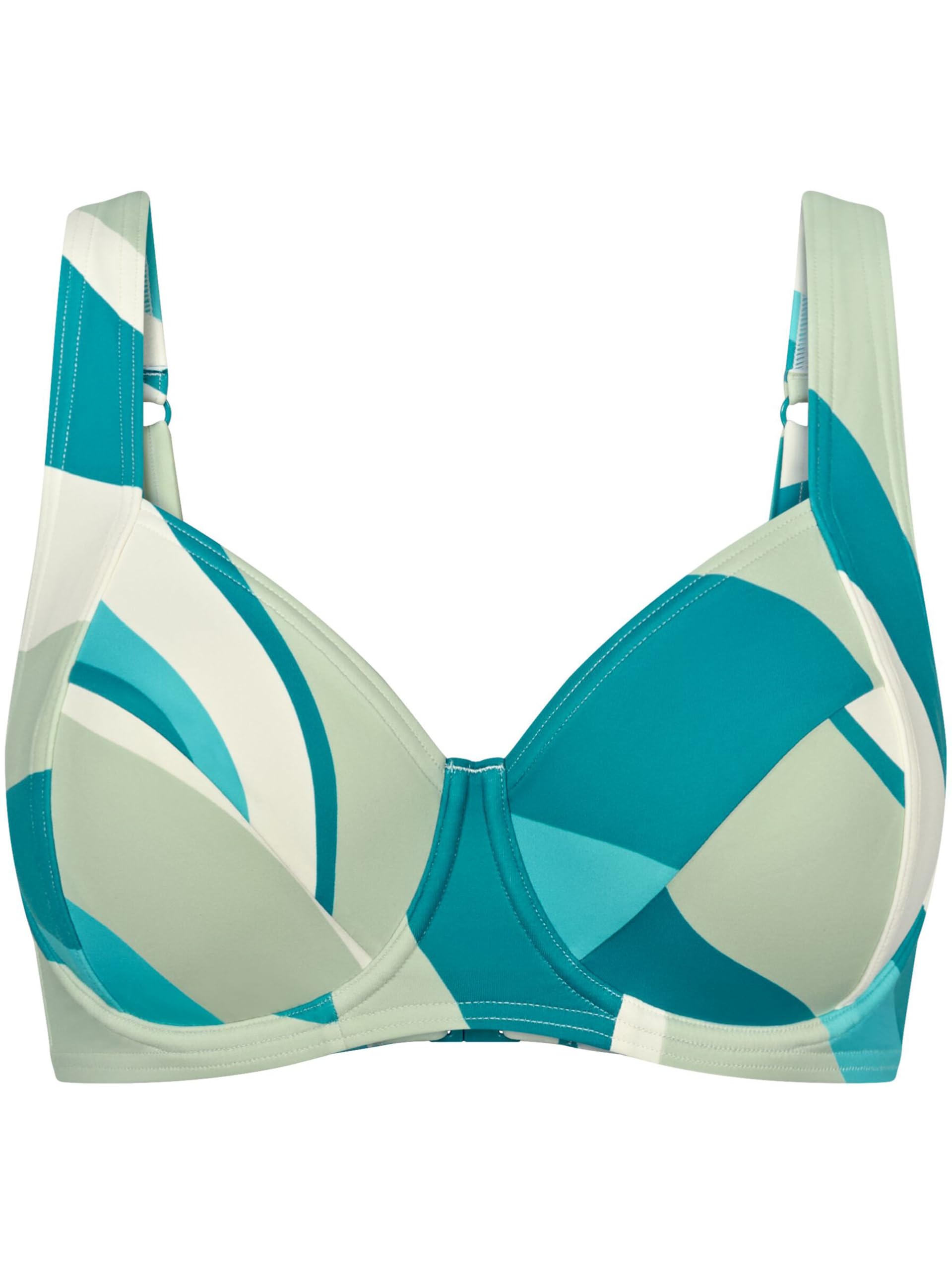 Triumph Summer Mix and Match W 01 pt Underwired Bikini Top, Blue - Light Combination, 44