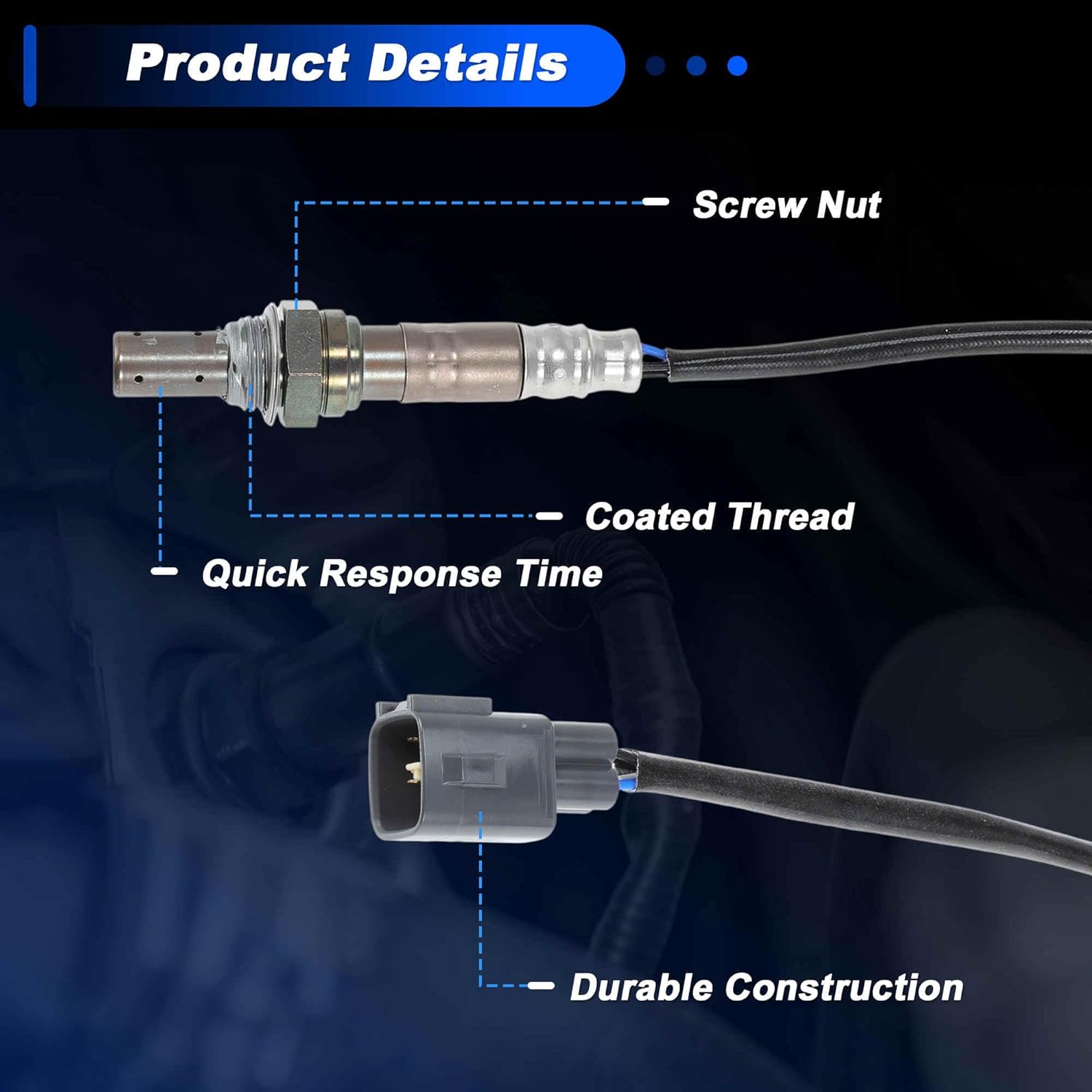ACROPIX Upstream Oxygen Sensor for Toyota Avalon 2000-2004 for Toyota Sienna Solara 2001-2003 for for Lexus ES300 3.0L V6 2000-2001 3.0L V6 2349021/8946733030/8946741030/8946741040 1pcs