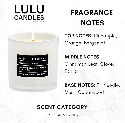 Miniatura 73 de Lulu Candles Lino fresco Vela perfumada en tarro de soja de lujo Vertida a mano en los Estados Unidos Altamente perfumada y duradera
