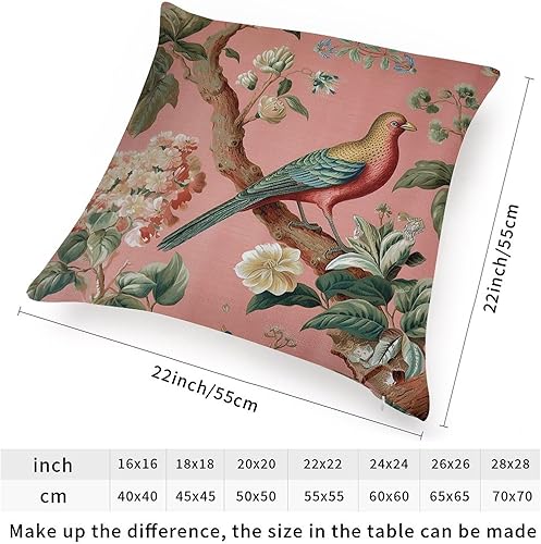 Vista 131 de ArogGeld Chinoiserie - Fundas de cojín asiáticas con diseño de flores blancas y verdes, funda de almohada Chinoiserie Floral con hojas verdes
