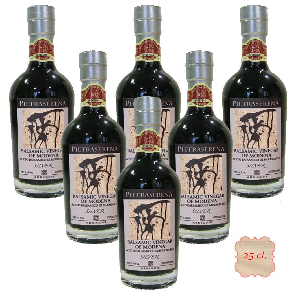 Vinagre Balsámico de Módena IGP Plata 5 años (6 botellas 25 cl.)