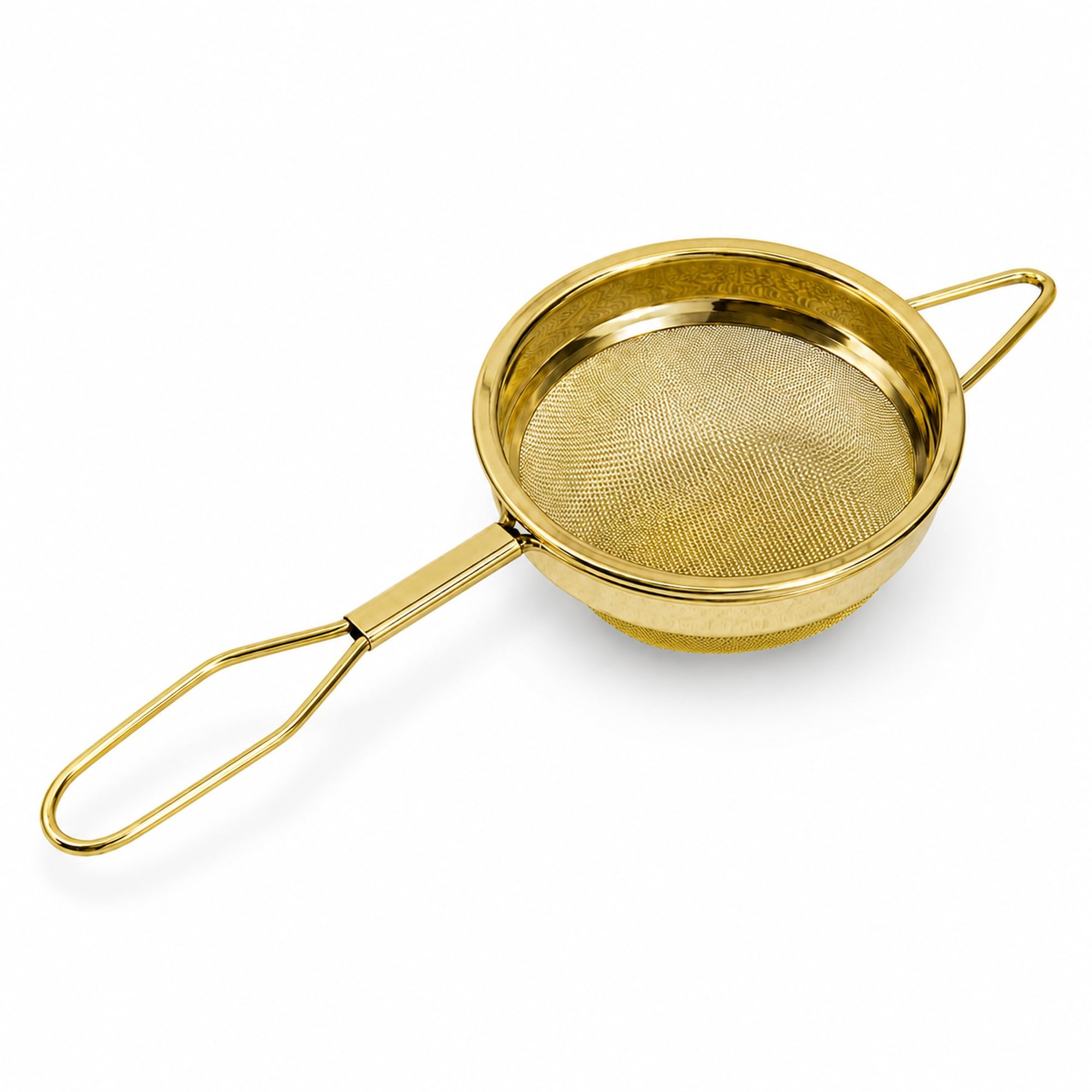 Shiv Shakti Arts Brass Tea Strainer with Fine Mesh, 9.5 cm | Traditional Chai Chalni with Long Handle and Cup-Resting Support for Tea, Milk, Herbal Infusions & Coffee-image-13