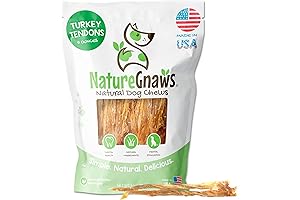 Wild Meadow Farms Premium Turkey Tendons: The Natural, Healthy Chew Treat for...