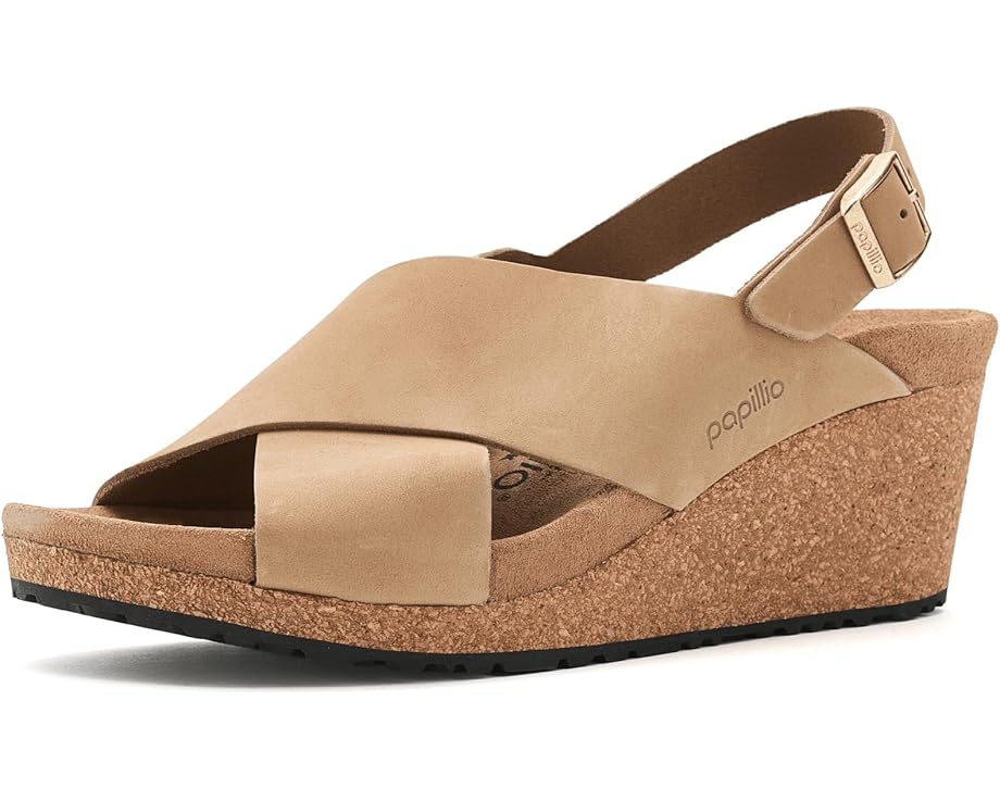 Birkenstock Samira Wedge - Nubuck Leather - Pair View