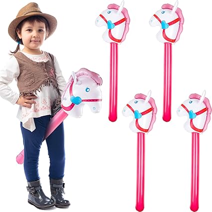 Amazon Com 4 件式充氣棒馬牛仔頭棒氣球主題生日派對裝飾用品 37 吋 粉紅色 玩具和遊戲 Amazon Com 4 件式充氣棒馬牛仔頭棒氣球主題生日派對裝飾用品 37 吋 粉紅色 玩具和遊戲