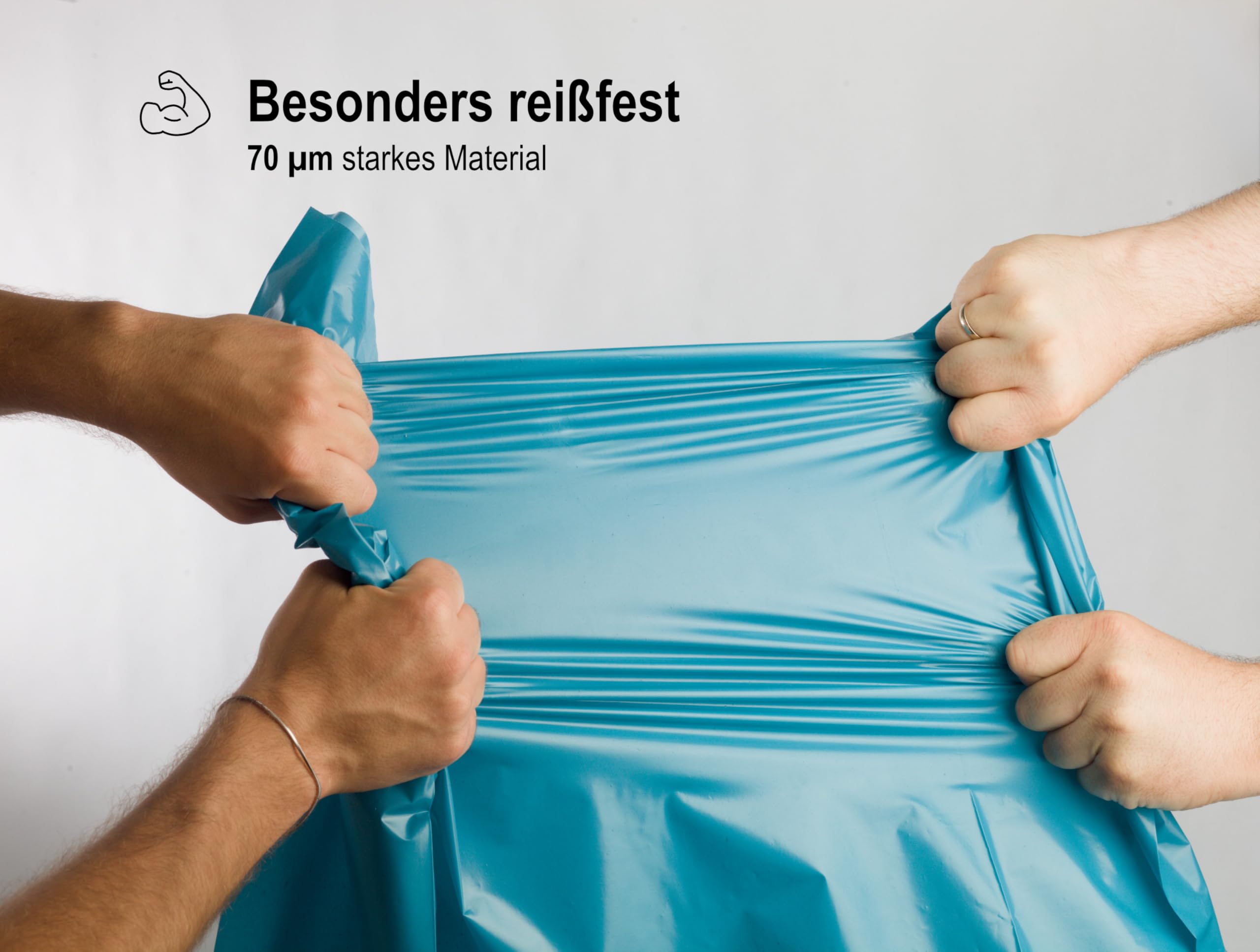 TSP worki na śmieci do dużych obciążeń 120 l – wykonane z co najmniej 90% odpadów konsumenckich (PE) – certyfikat Blauer Engel – karton 200 szt. – bardzo odporne na rozerwanie (70 μm) – 70 x 110 cm