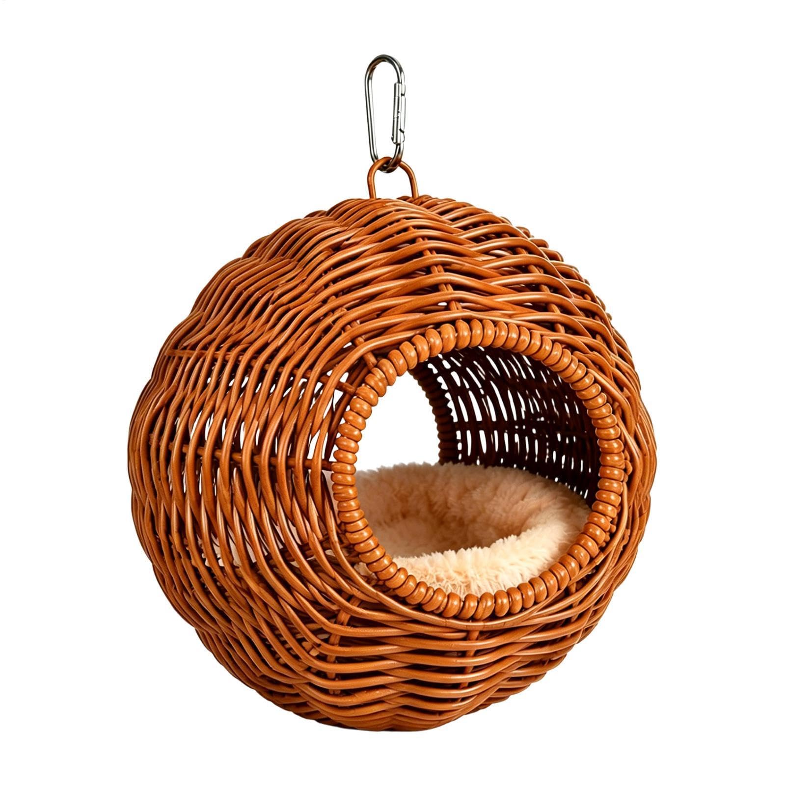Nido per uccelli, lavabile, traspirante, resistente alla masticazione, capanna per parrocchetti, per calopsitta, canarini, inseparabili, fringuelli, piccoli pappagalli, soggiorno, casa, interni ed