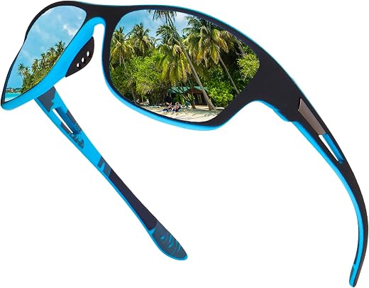 Dervin UV Protected Polarized Sports Sunglasses for Men Driving Cycling Fishing Cricket Sunglasses