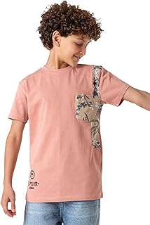 تي شيرت بجيب مزين بالزهور للاولاد الكبار من نينوس