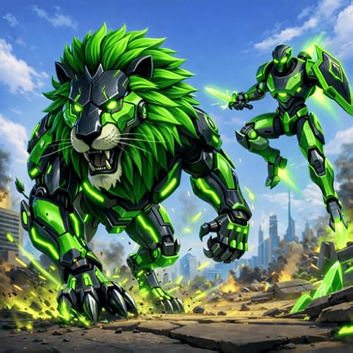 Furious Lion Robot Angriffssimulator - Lion Robot Shooting 3D-Spiele - Wild Lion Robot Transform Simulationsspiele 2020