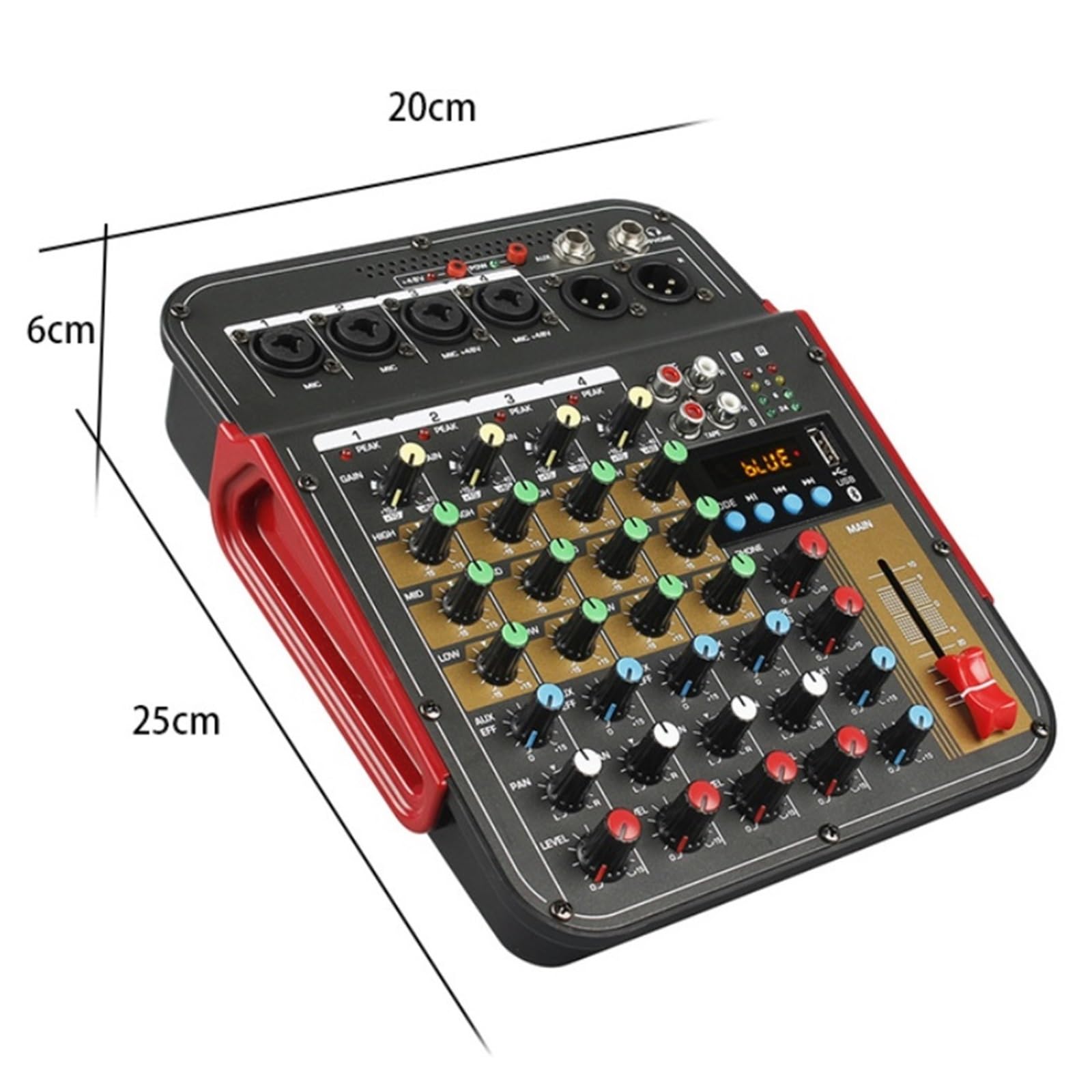 Mixer Audio, Console Di Missaggio A 6 Canali per streaming live