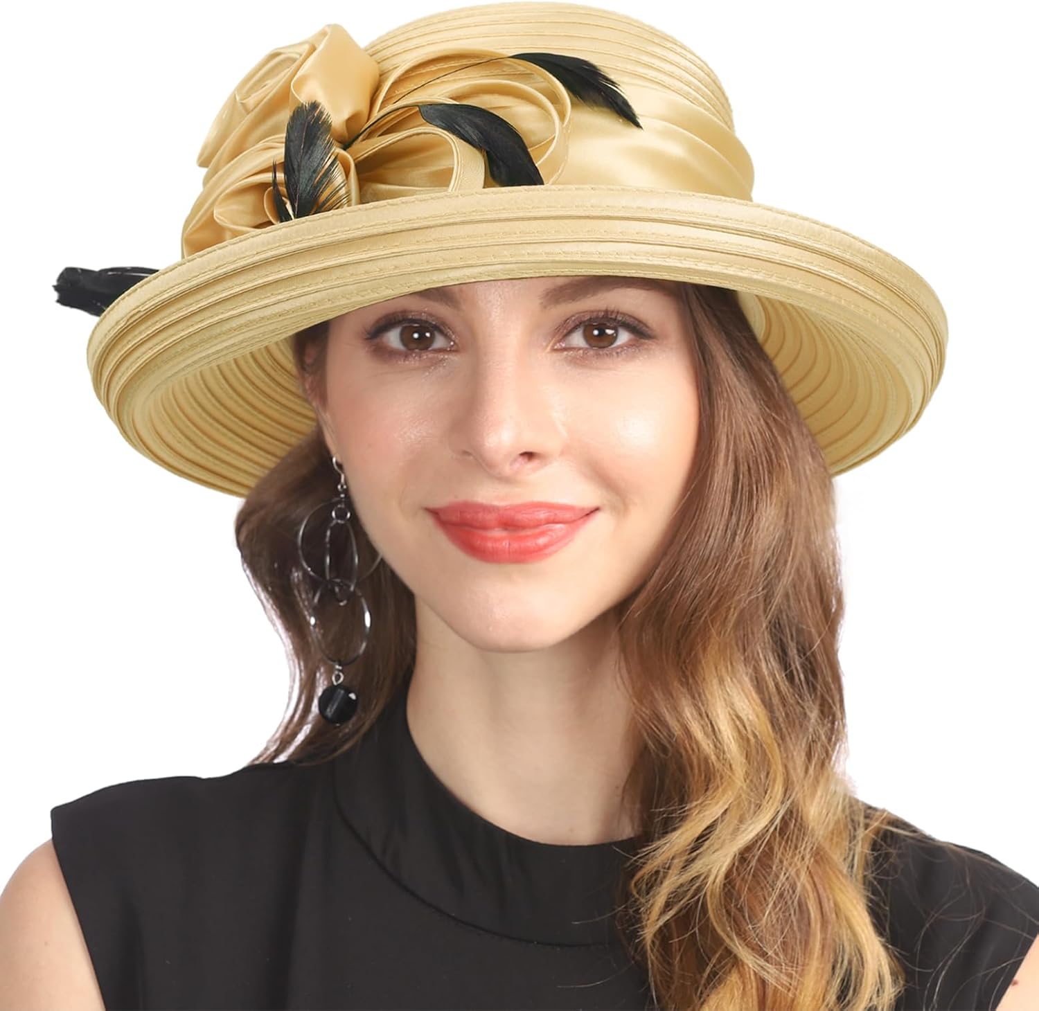 Women Derby Church Hat Tea Party Wedding Bucket Hats