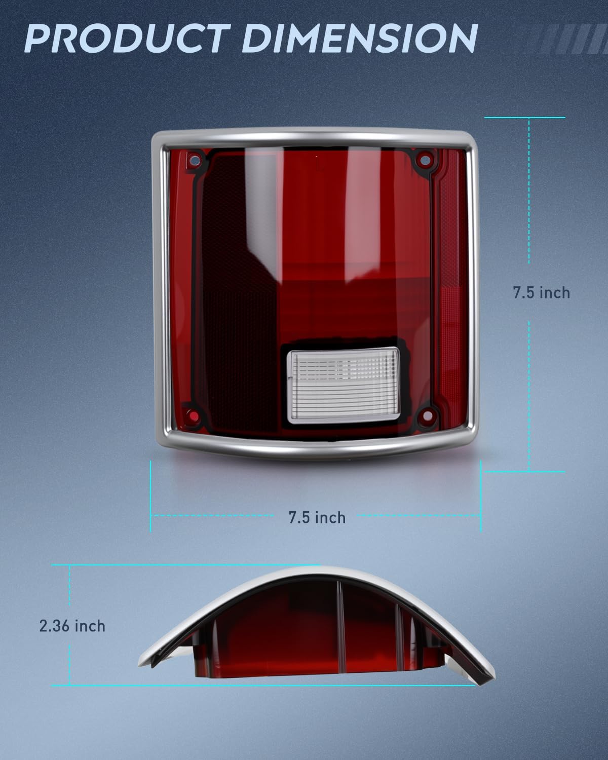 Nilight Taillight Assembly Compatible with 1973 73 74 75 76 77 78 79 1980 81 82 83 84 85 85 86 87 88 89 1990 1991 Chevy C10 GMC C/K Suburban Blazer Jimmy Tail Lights Rear Driver and Passenger Side