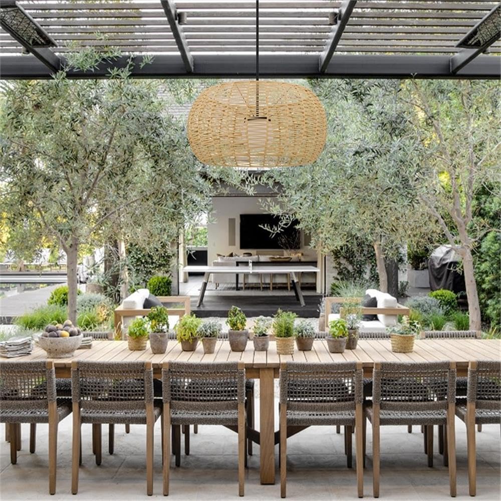 BOWERY HILL Modern 32-Inch LED Outdoor Pendant, Weather-Resistant Aluminum, Black Finish, Etched Opal Glass Globe, 5-CCT Adjustable Lighting, Wet-Rated Patio Light for Exterior or Interior Use