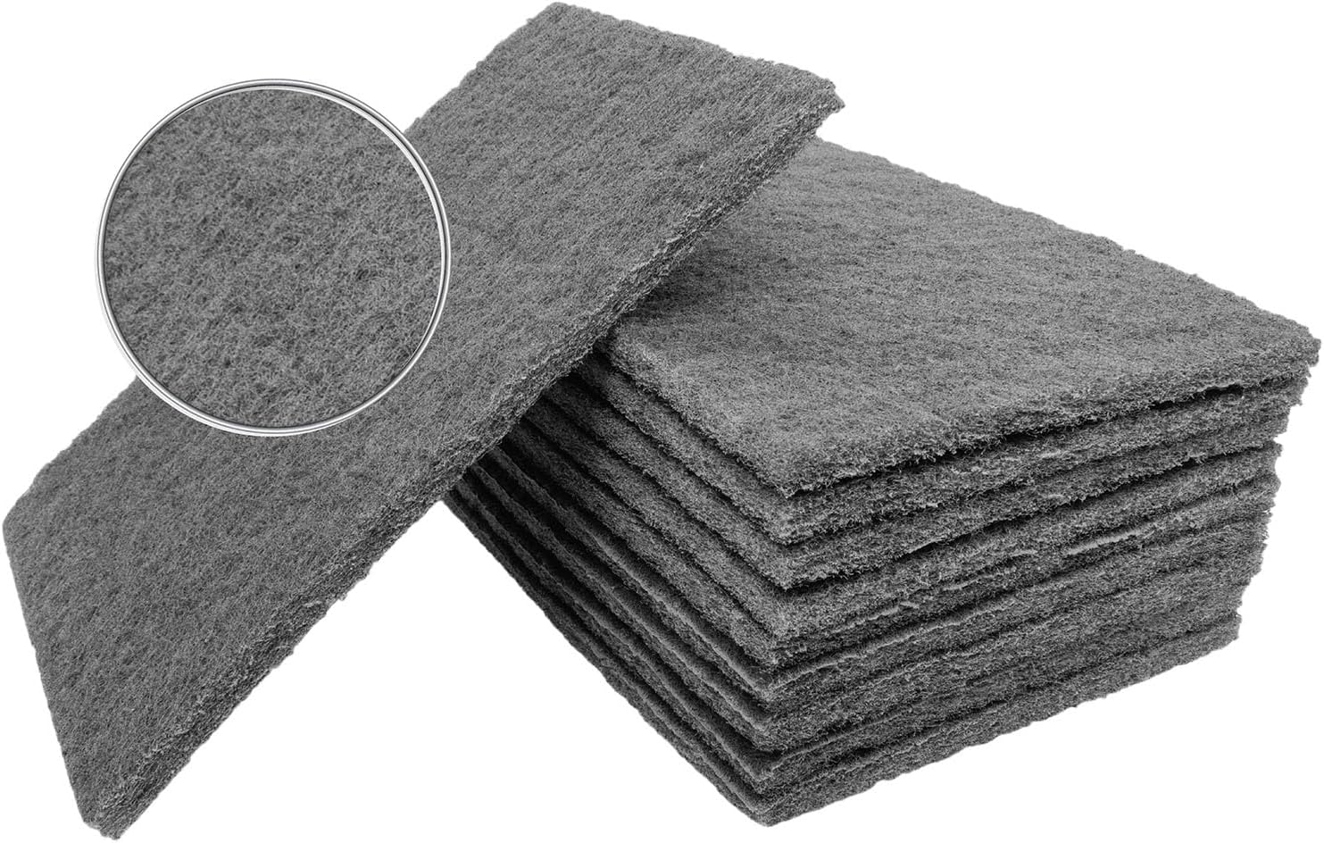 TJRScuff Pads 10-Pack – Non-Woven Fleece Buffing Pads for Automotive, Autobody – Multipurpose 6 x 9 Inch Scouring Pad – Tear Resistant Wet and Dry Use Sanding Pads (Ultra Fine P1200)