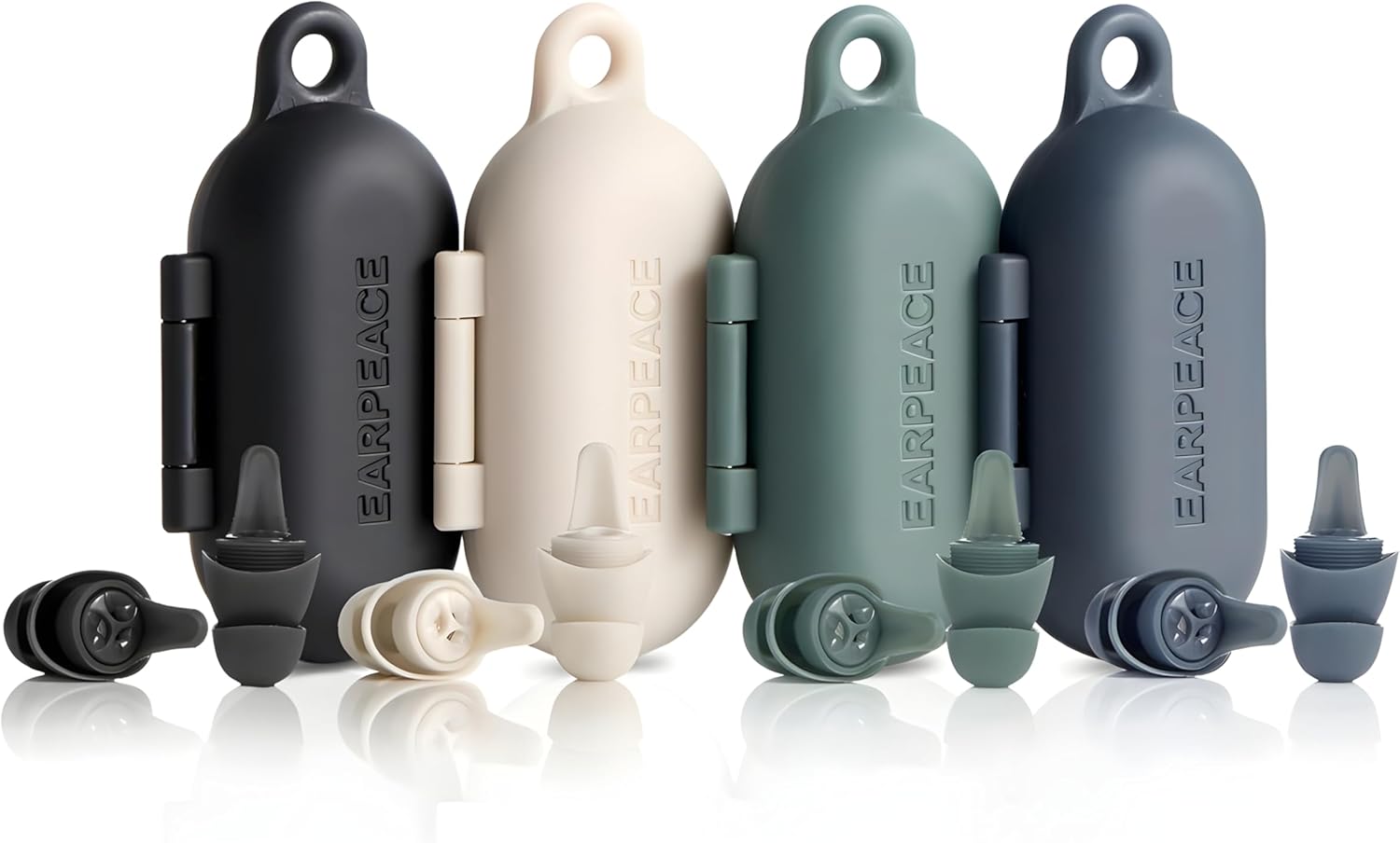 EARPEACE Everyday Noise Control & Noise Reduction Ear Plugs - High-Fidelity Earplugs, Comfortable & Reusable Earplugs for Travel, Sleep, Work, Snoring Blocking, Includes Carrying Case - Forest (Green)