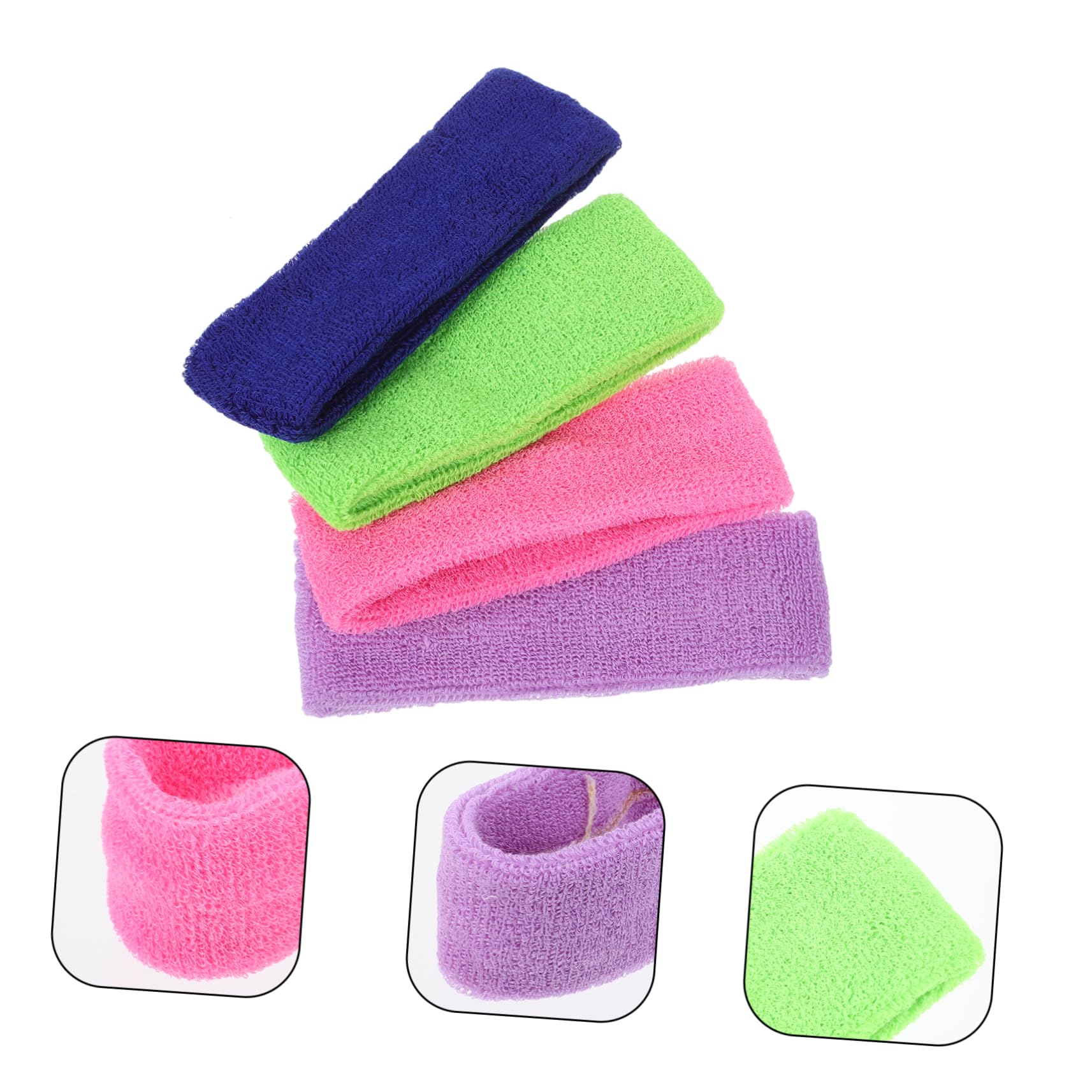HEMOTON Diadema De Entrenamiento Banda De Cabello Bandas De Sudor De Las Mujeres Diadilla para Venda Absorber Absorbente Deportes Gris Hilo De Poliester