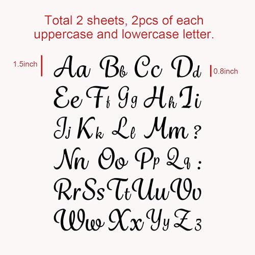 Miniatura 2 de Fanbay 104 letras termotransferibles de 1.5 pulgadas, letras de papel para ropa, camisetas deportivas con nombre del equipo (negro)