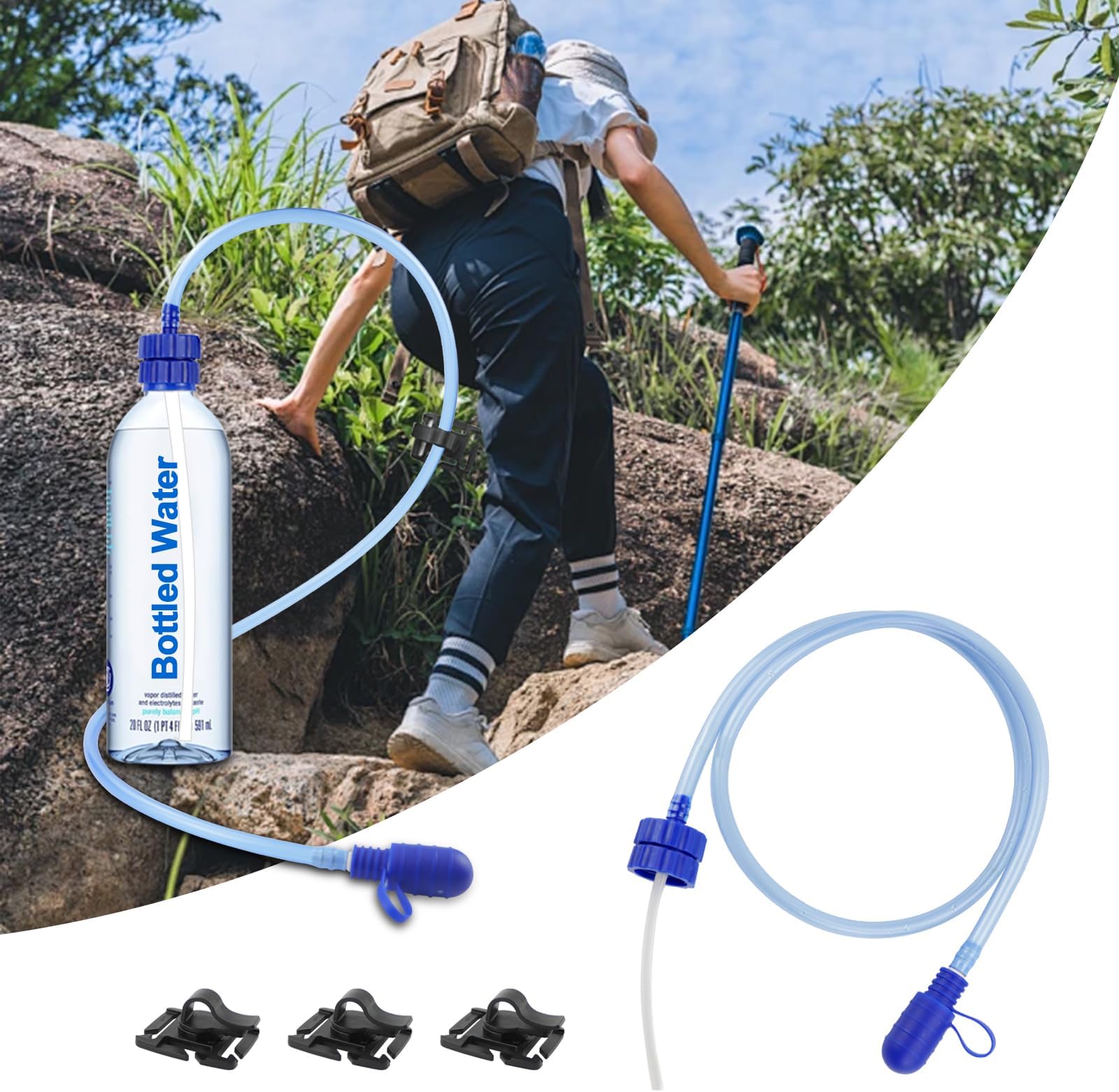 Hydration Adapter Kit for Smart Water & High Quality Water Bottle & Soda Compatible with Many Different Water Types Outdoor Sports Accessories Use
