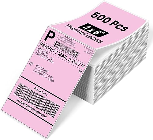 Miniatura 13 de Phomemo 4"x3" Thermal Labels Roll for Small Business Supplies - Commercial Grade Logo Stickers for Business Customized - Waterproof Shipping Labels