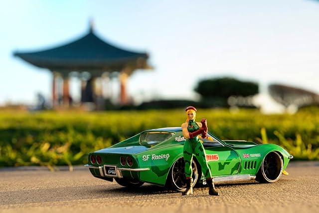 Foto 2 de 5 de Jada- Street Fighter II, Cammy Chevrolet 1969 Corvette, Escala 1:24, en Metal, Giro de Ruedas