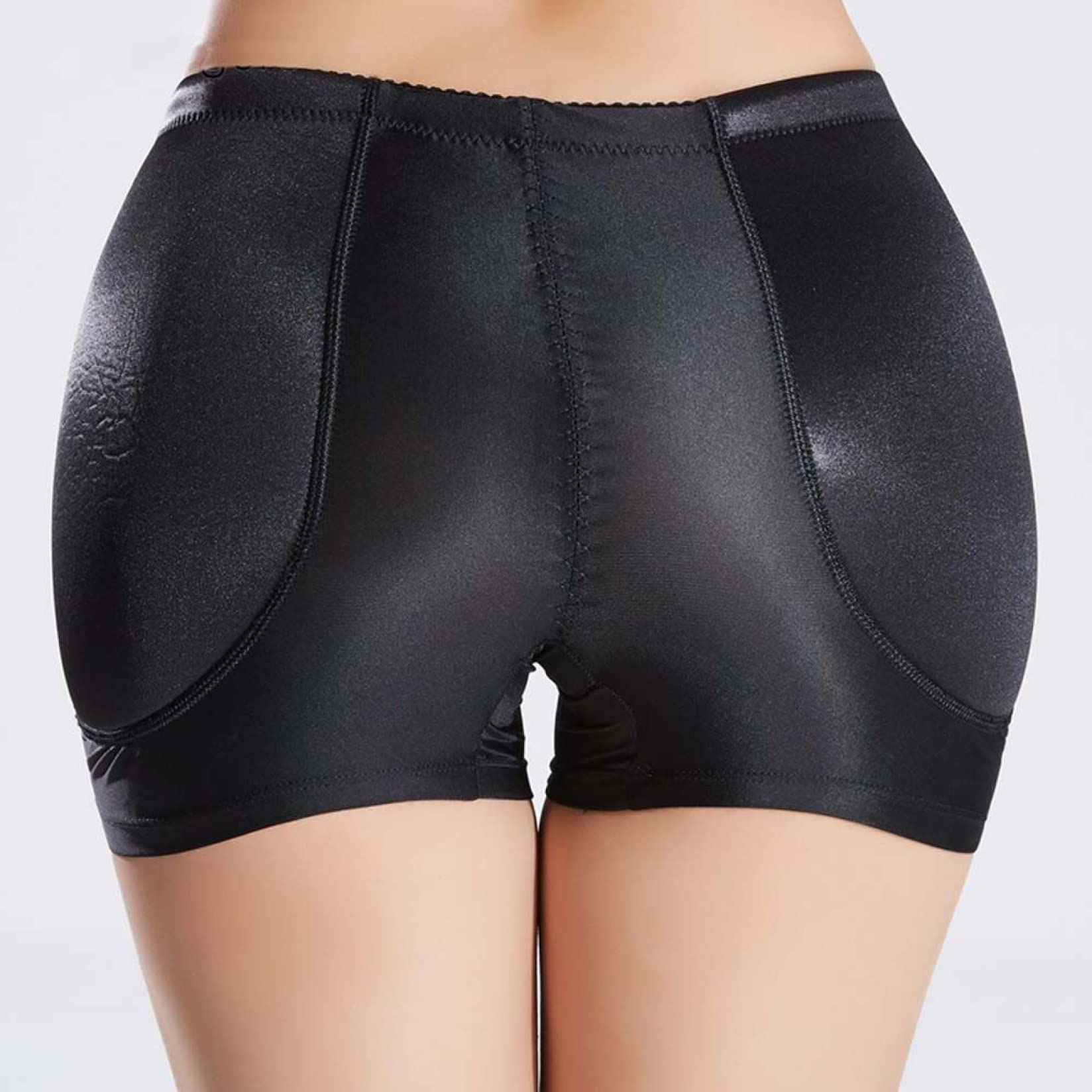 Mutandine Modellanti per Fianchi da Donna, Imbottite in Schiuma, Modellanti per Glutei Finti, Pantaloncini da Donna (Nero XXL)