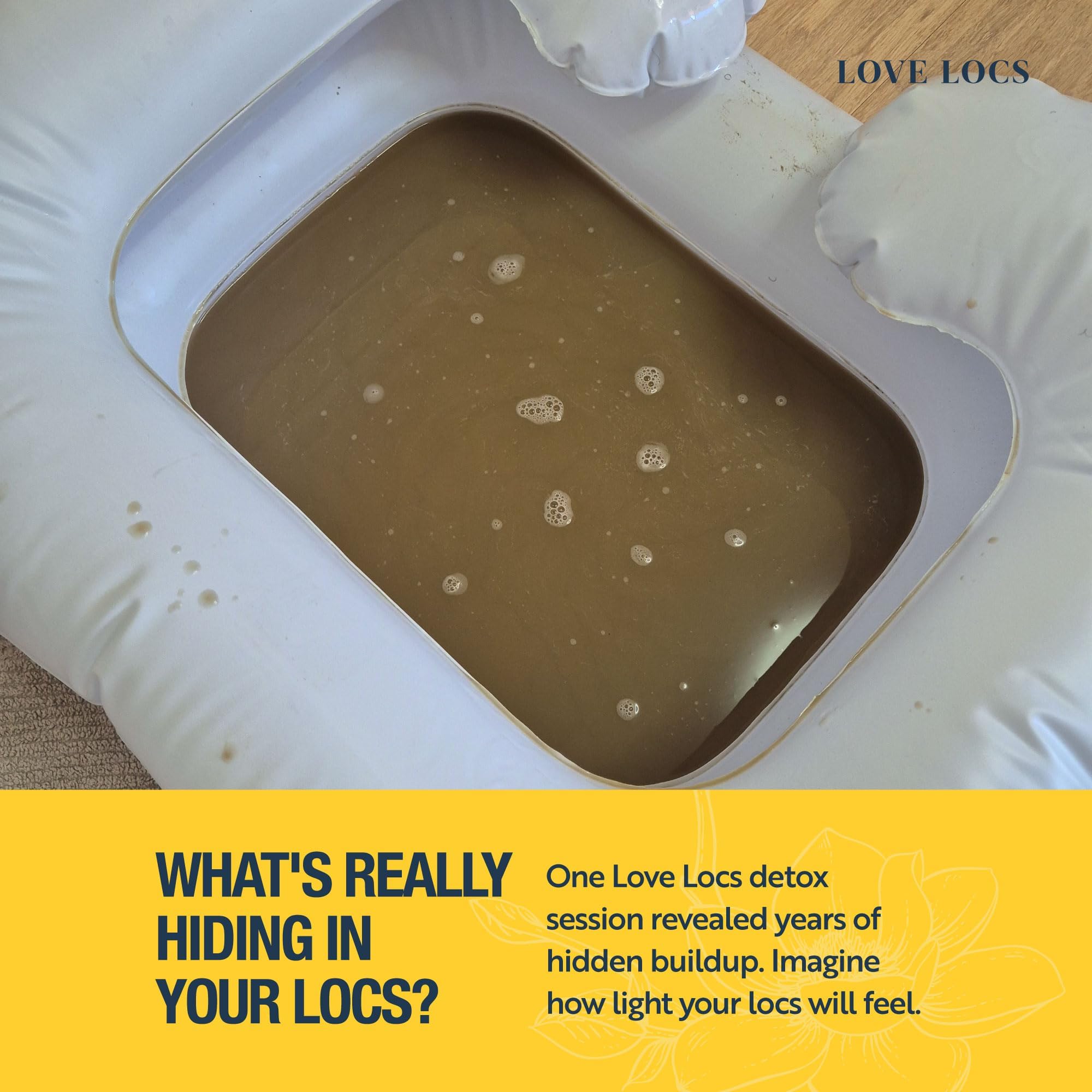 Love Locs Poudre Détox Dreadlocks au Vinaigre de Cidre de Pomme | Bain Détox Locks et Dreads | Nettoyant Clarifiant Cuir Chevelu | Soin Naturel Sans Résidus pour Dreadlocks