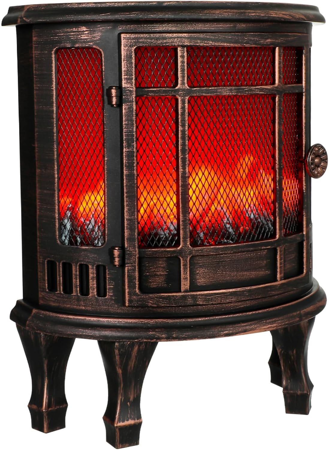 Ciieeo Cozy Living Room Lamp Battery Light Fireplace Flame Decor Night Light Home Adornment