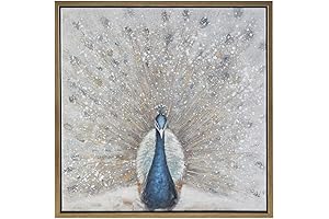 Gilded Peacock | Madison Park Gold Foil Embellished Wall Art