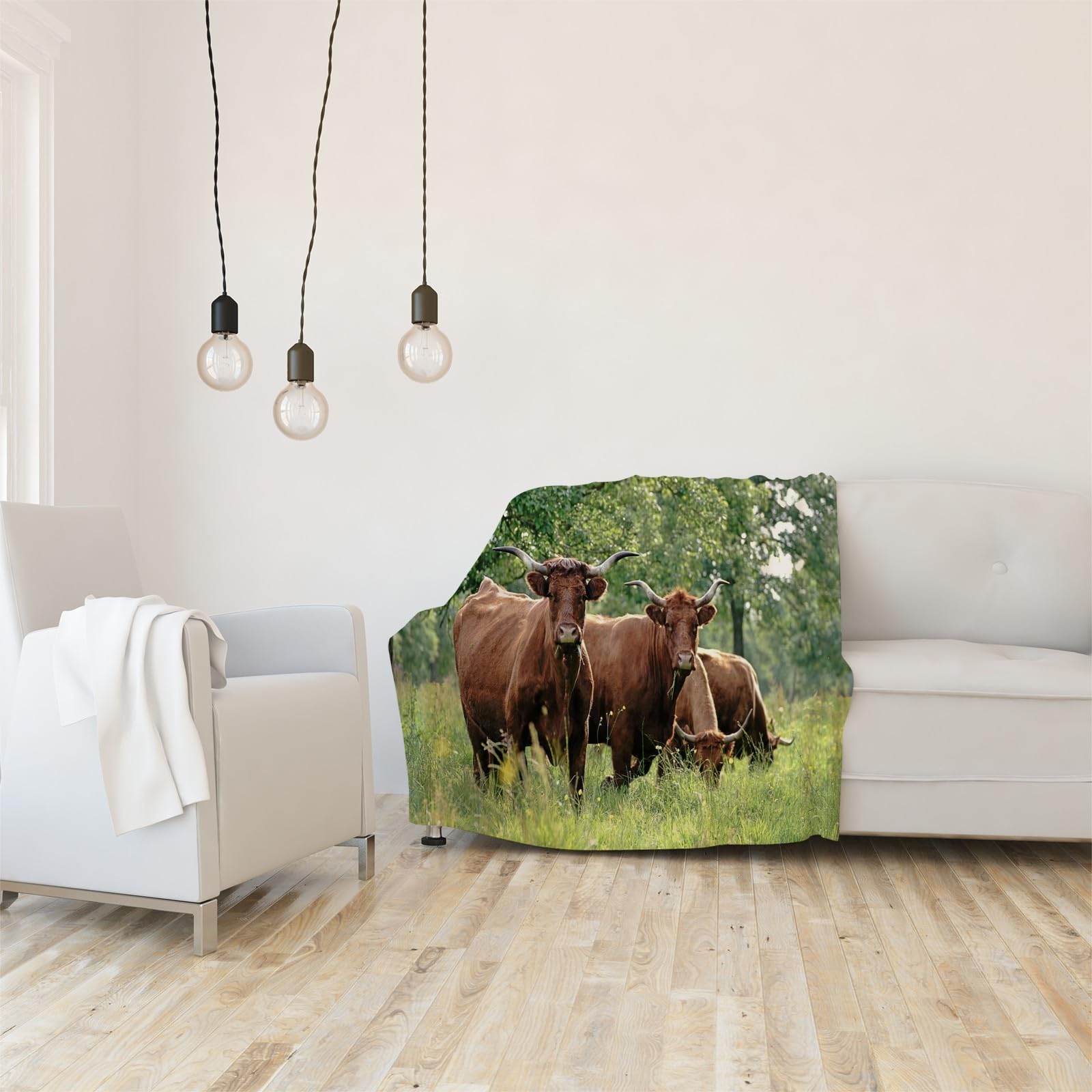 Koc leśny krowa koc na łóżko pojedyncze ciepłe miękkie koce na sofę flanelowe 180 x 200 cm na wszystkie pory roku