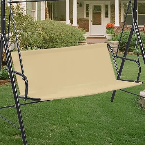 Miniatura 8 de Funda de repuesto para asiento de columpio para patio al aire libre de 2/3 plazas, 600D gruesa, Oxford, para columpio, porche, funda de repuesto