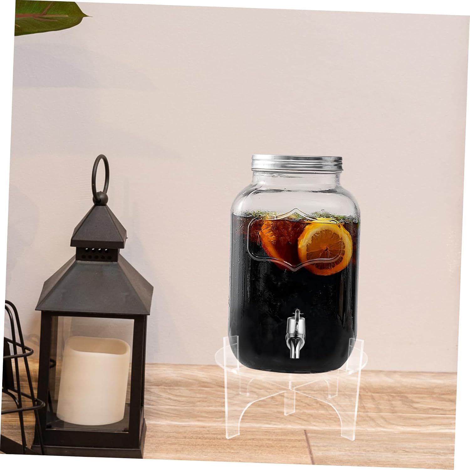 Alipis Acrylic Juice Dispenser Stand Base for Parties and Offices