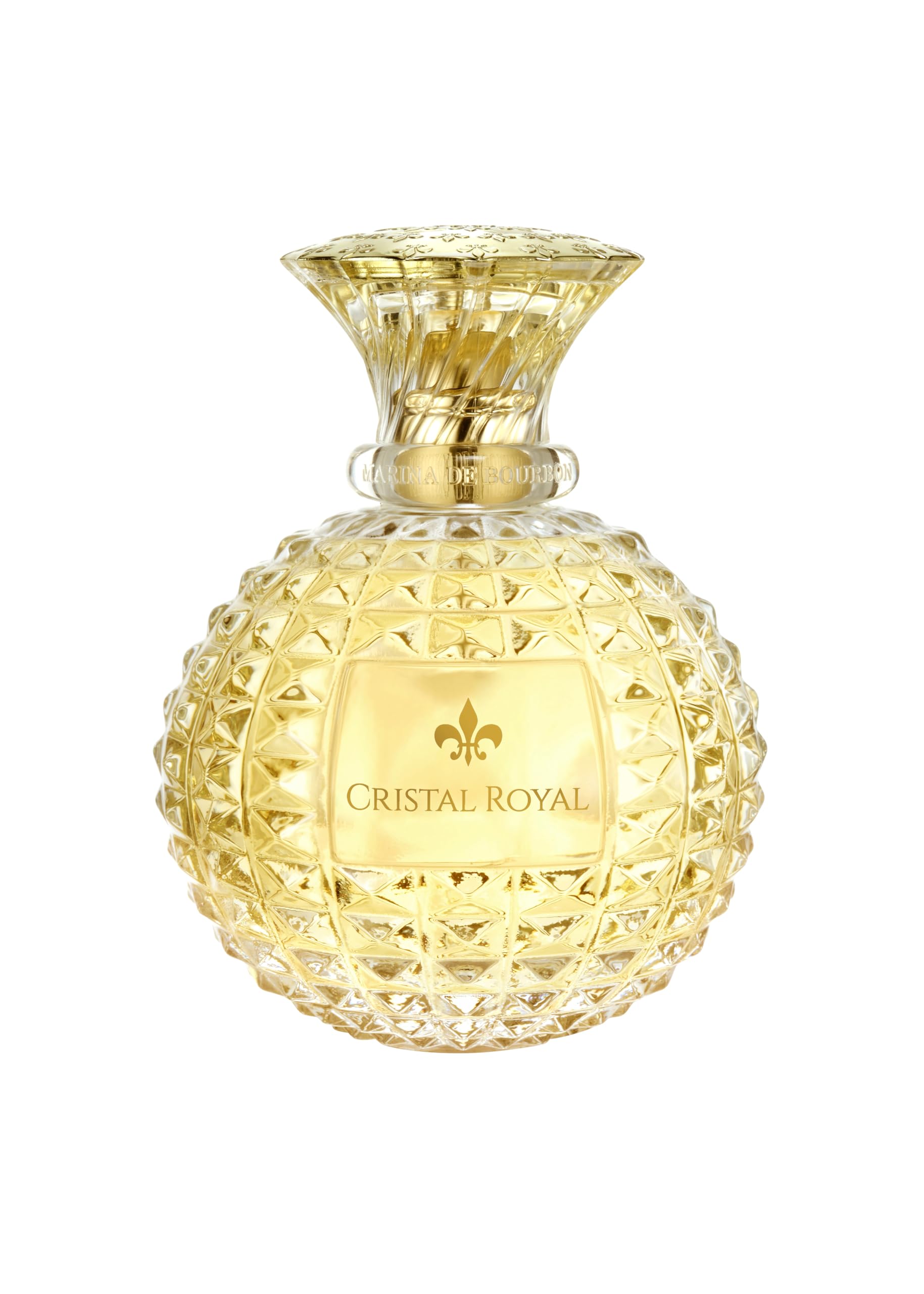 Princesse Marina de Bourbon Cristal Royal Eau de Parfum Fragrance for Women - Opens with Pear, Blackcurrant and Bergamot - Blended with Jasmine - For Glamourous and Royal Ladies - 3.4 oz