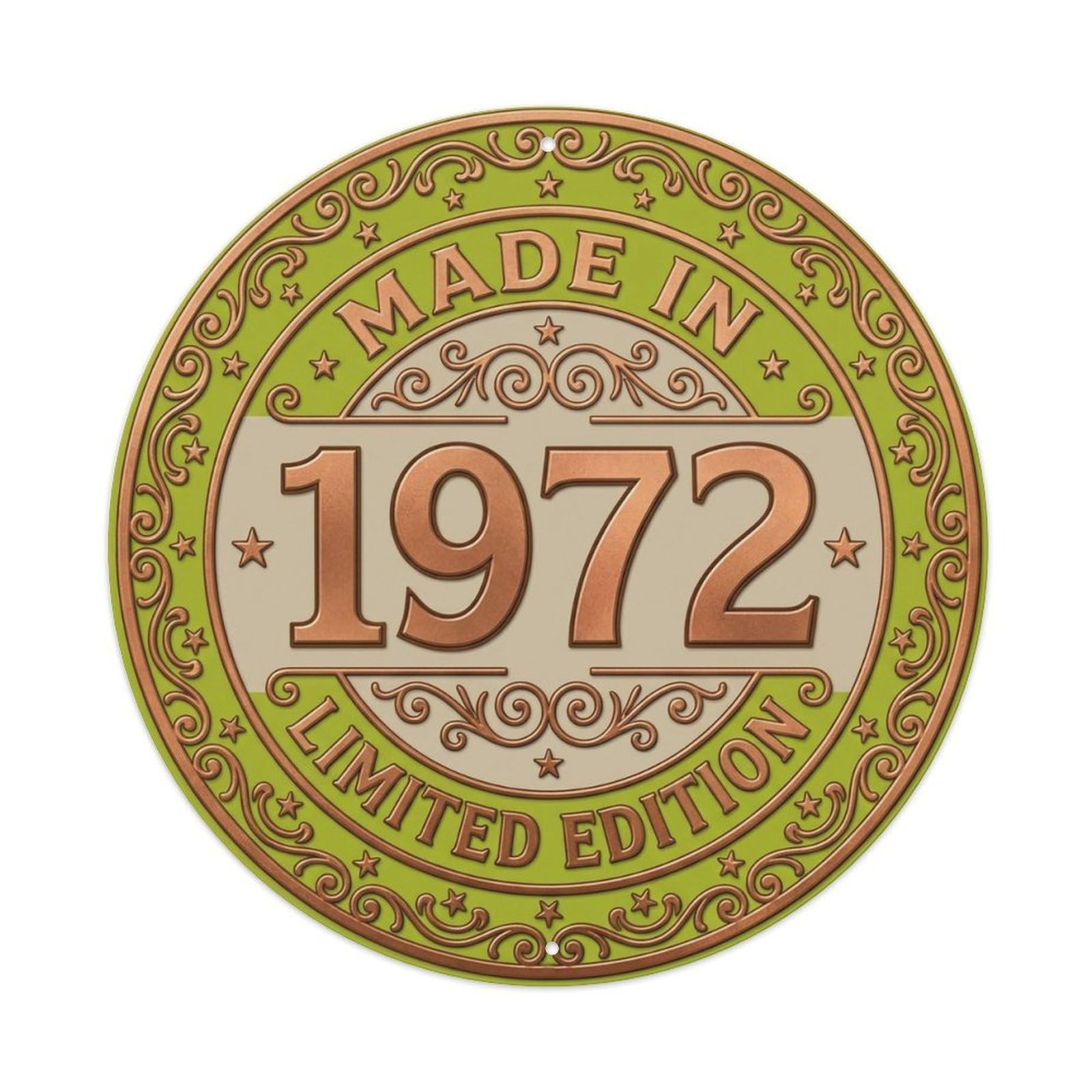 Okahys 8X8inch(20X20cm) Made In 1972 Limited Edition Metal Tin Sign