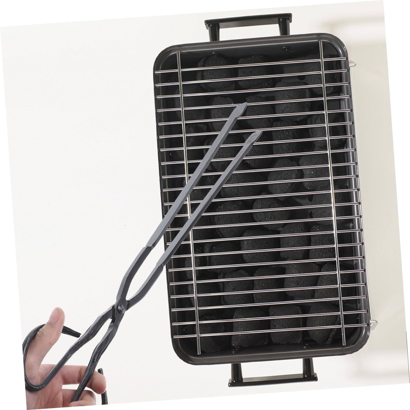 BESTonZON Pinza Professionale per Carbone da Accessorio Pratico per Barbecue Design e Facile da Usare per e Riunioni All