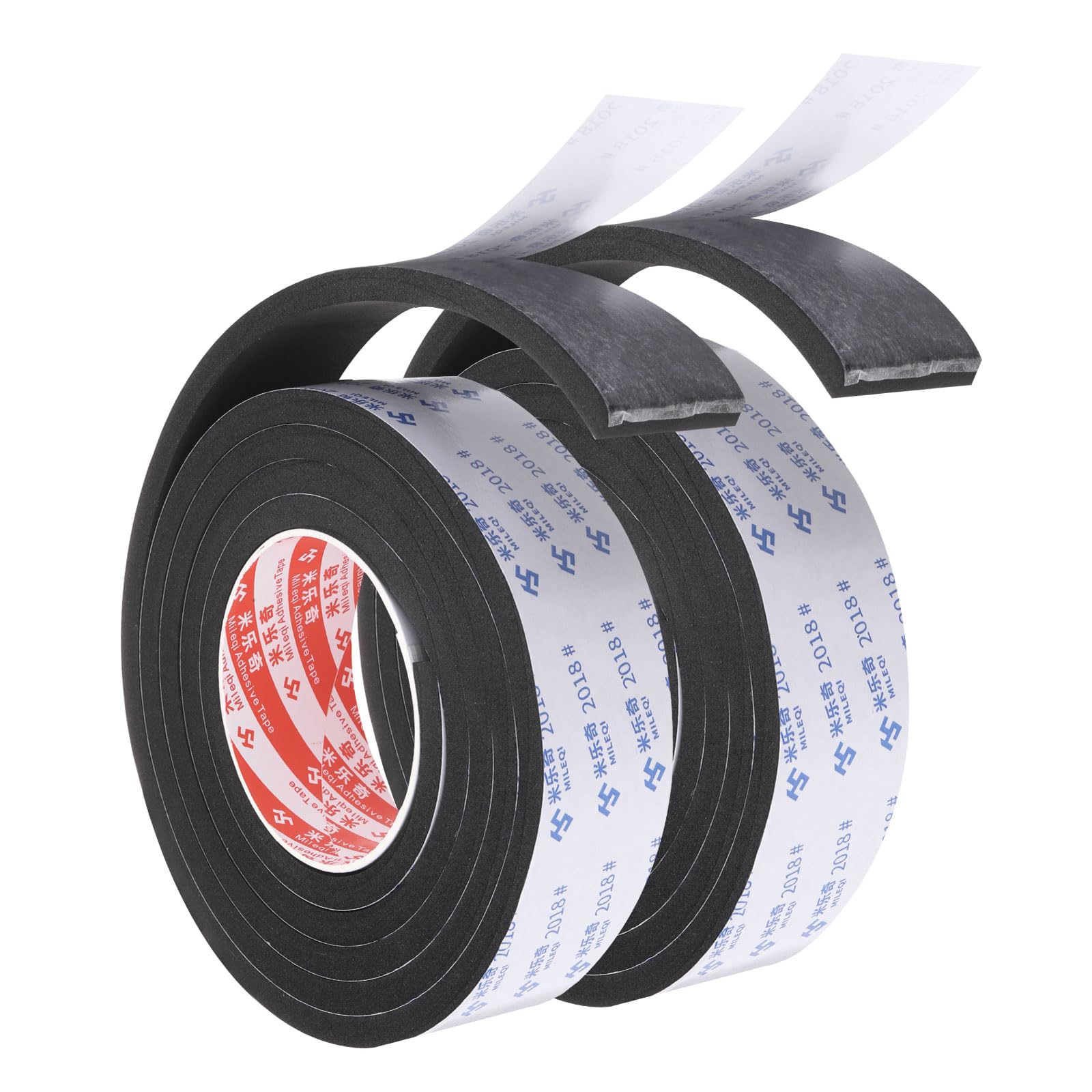 PATIKIL 2m/6.6ft Ruban En Mousse D'étanchéité, 2 Paquets De 4 Cm De Large