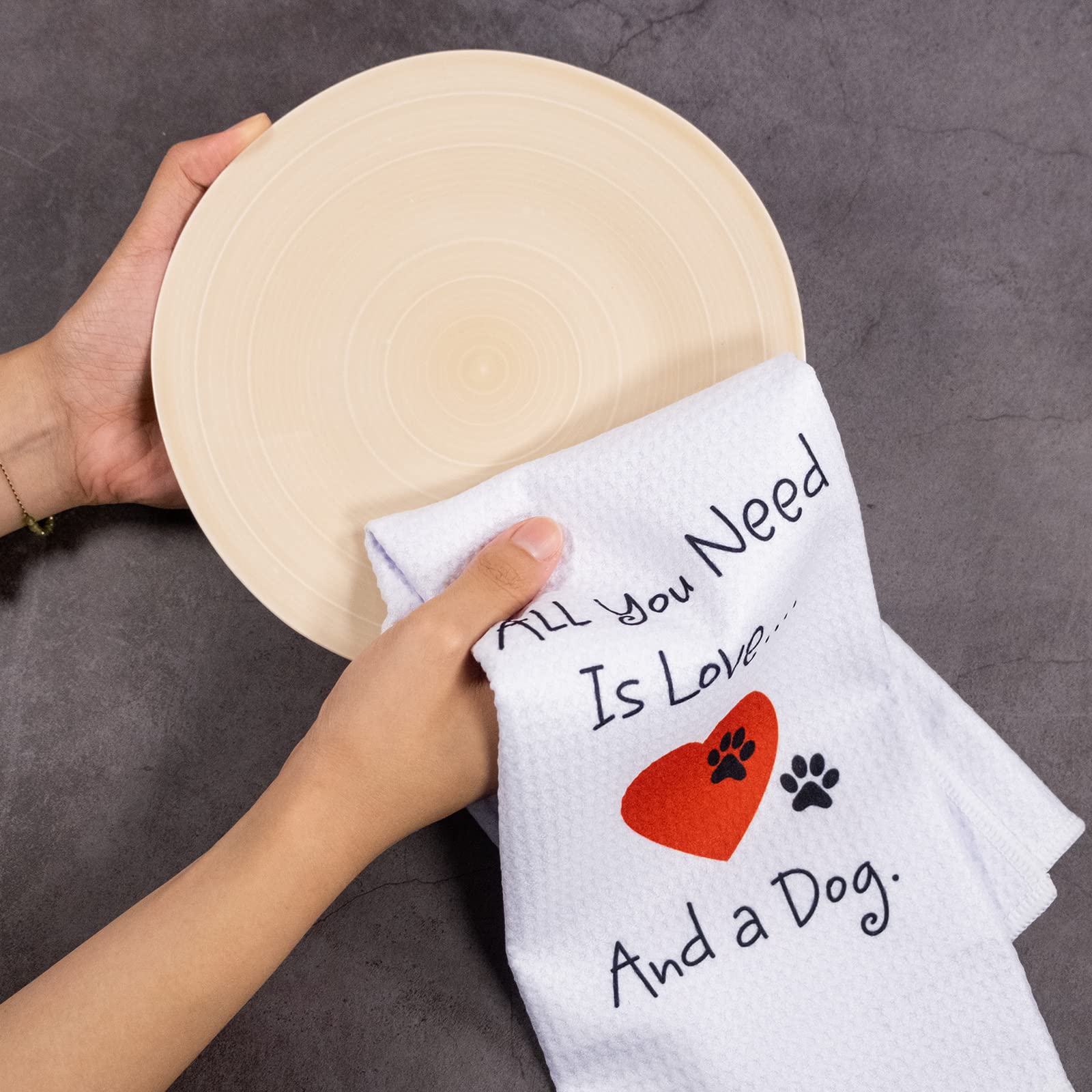 Lustiges Küchentuch Mit Hundesprüchen – 40x61 Cm, Mikrofaser, Saugstark, Perfektes Geschenk Für Hundeliebhaber