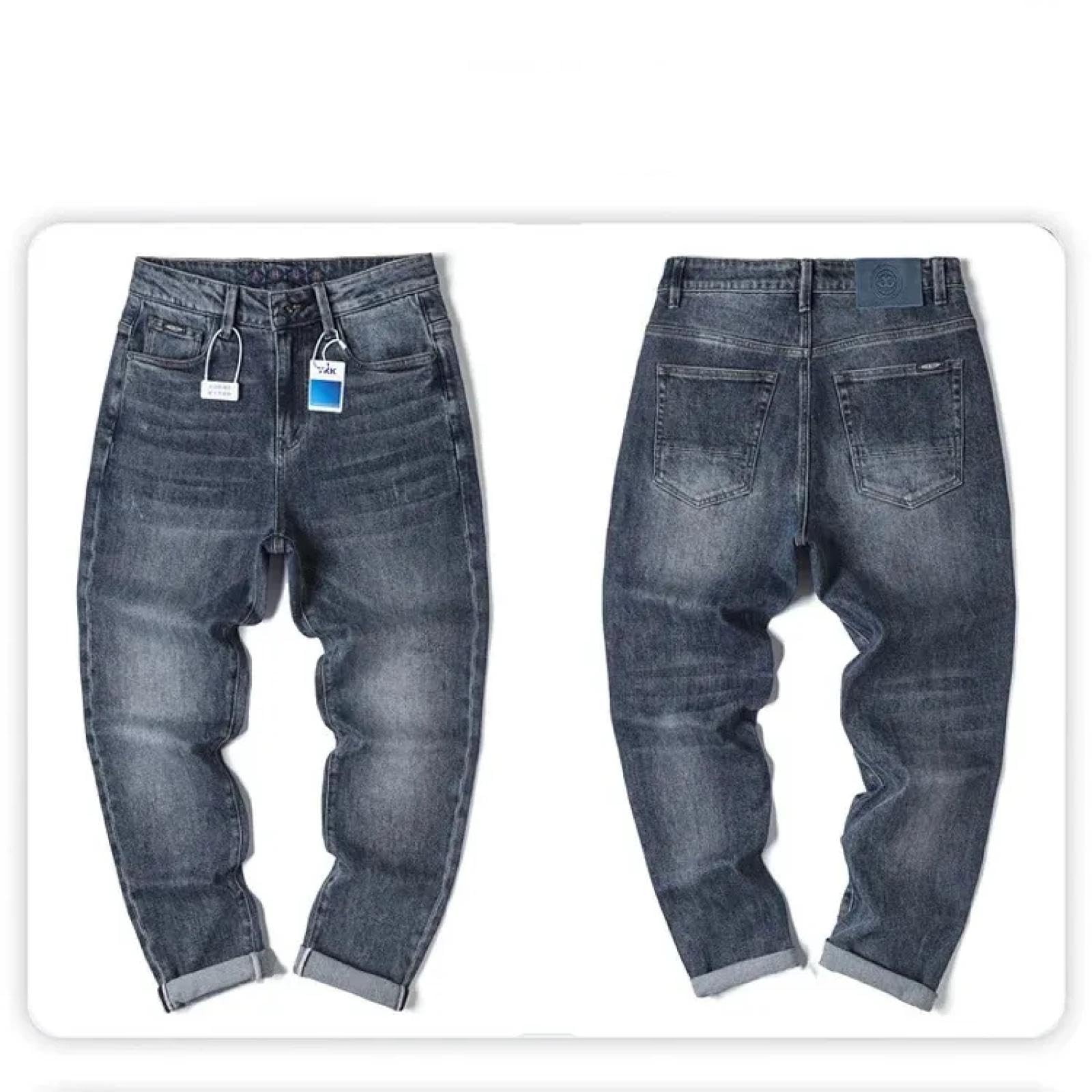 Jeans Pantalon Jeans Mit Geraden Beinen Für Männer Locker Sitzende Schlankernde Große Lässige Bequeme Jeanshosen