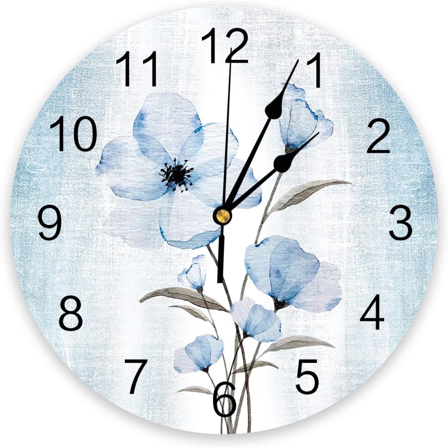 Amazon.com: Silent Non-Ticking Wall Clock Decorative for Kitchen ...
