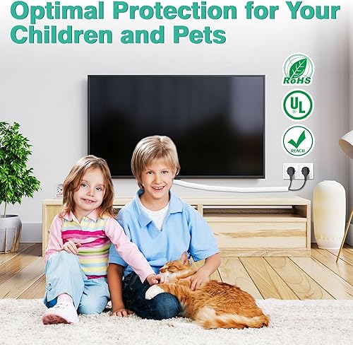 Miniatura 6 de Protector de cable para perros y gatos de 10 pies a 12 pulgada, funda flexible para un fácil manejo de cables, protege los cables de masticación de