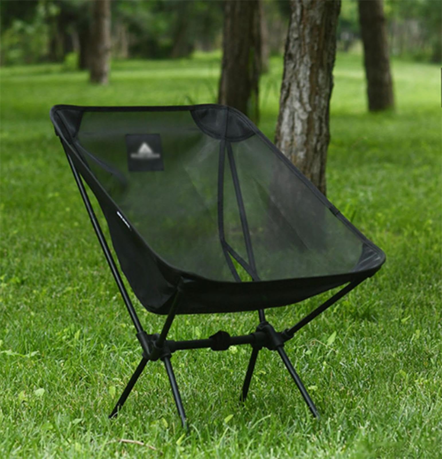 Klappbarer Campingstuhl, Leichter Outdoor-Klappstuhl für Erwachsene, Tragbare Campingstühle, Faltbare Garten-, Outdoor-, Picknick-, Strand-, Angel- und Grillstühle,B