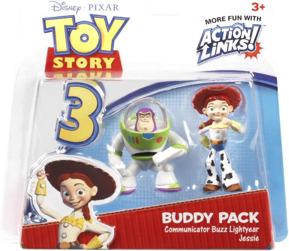 Disney / Pixar Toy Story 3 Action Links Mini Figure Buddy 2Pack Communicator Buzz Jessie
