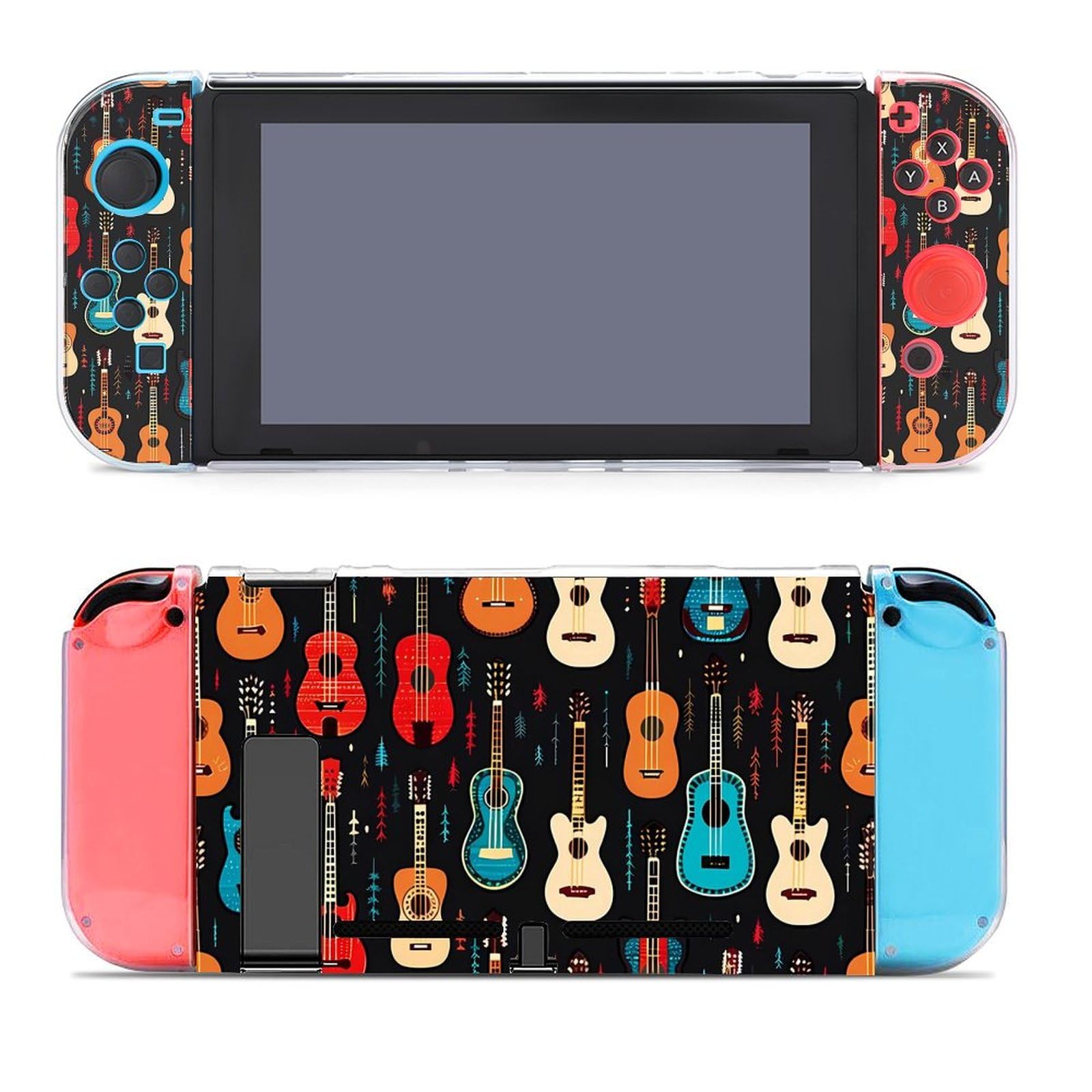 Guitar Cute Case Compatible for Switch Anti-Scratch Shock Absorption Protective Cover