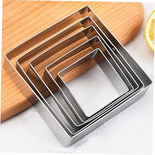 Miniatura 8 de NOLITOY Molde de galletas de acero inoxidable para hornear herramientas de masa para hornear cortador de repostería cortador de galletas de acero