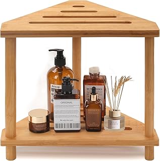 Bamboo Corner Shower Stool