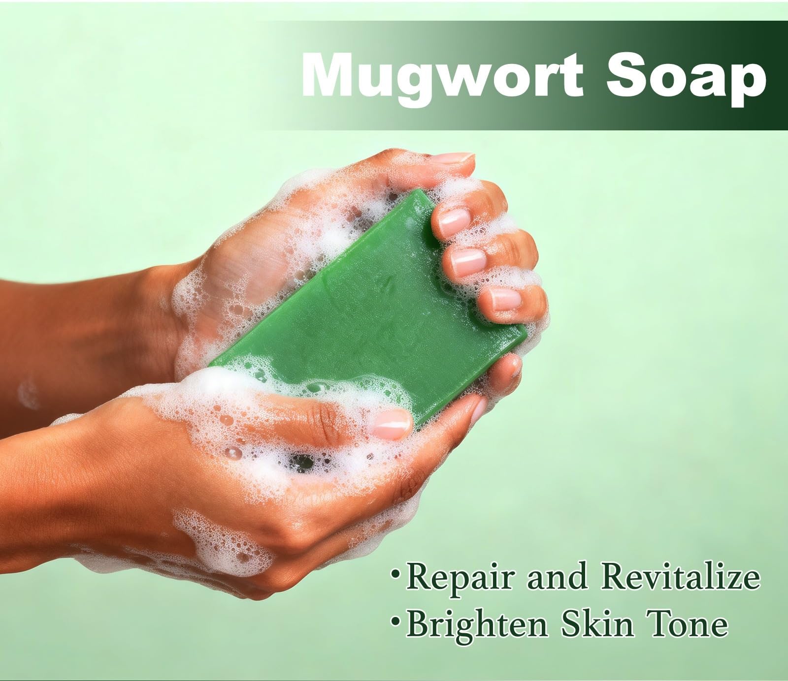 Natürliche Beifuß Seife, Beifuß duftende natürliche Öl Seife Extrakte Dusche,Tiefenreinigung Seifen Frauen Männer,die Reinigung Bad, moisturizing, handgemachte Bar mit dichten Schaum (8pcs)